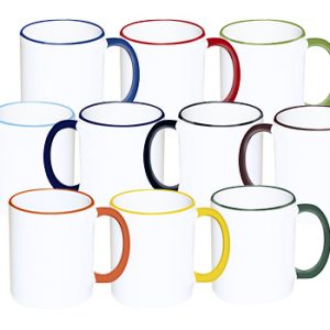 Tazón Mango Y Borde Color Premium